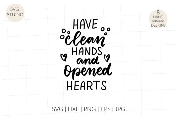 Review: Have Clean Hands and Opened Hearts SVG for Embroidery