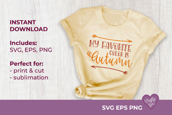 Review: My Favorite Color is Autumn SVG Quote for Stitching