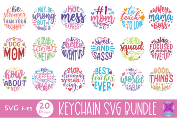 Review: Positive Quote Keychain Svg Bundle for Embroidery